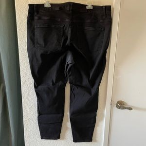 Black mid-rise skinny jeans Lane Bryant